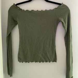 Hollister long sleeve off-the-shoulder top